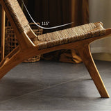 Natural Rattan Single Sofa Chair Balcony Leisure Chair