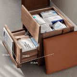 Mini Makeup Vanity Nightstand Storage Cabinet