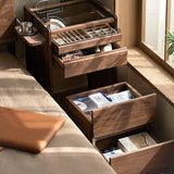 Mini Makeup Vanity Nightstand Storage Cabinet