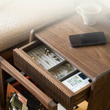Smart Nightstand with Fingerprint Lock and Charging Station