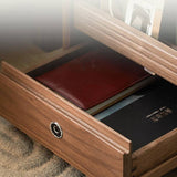 Smart Nightstand with Fingerprint Lock and Charging Station