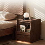 Smart Nightstand with Fingerprint Lock and Charging Station