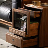 Smart Nightstand with Fingerprint Lock and Charging Station