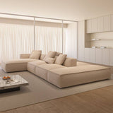 Minimally Styled Frosted Cloth Movable Double-sided Sofa