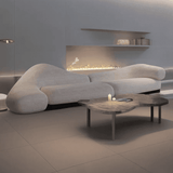 Living Room Lamb Wool Shaped Curved Sofa Bed