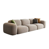 Frosted Velvet Cat Scratch Fabric Living Room Straight Sofa