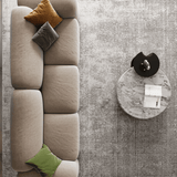 Frosted Velvet Cat Scratch Fabric Living Room Straight Sofa