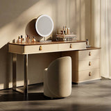 Integrated Bedroom Makeup Vanity And Cabinet with Mirror
