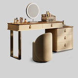 Integrated Bedroom Makeup Vanity And Cabinet with Mirror