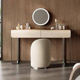Makeup Vanity with Makeup Mirror and Stainless Steel Legs