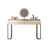 Makeup Vanity with Makeup Mirror and Stainless Steel Legs