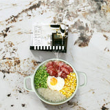 Rock Slab Combination Round Coffee Table with Golden Base