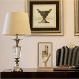 Geometric Art Ornament with Glass Cover for Bookshelf Desk