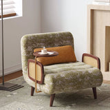 Folding Sofa Bed with Linen Fabric for Living Room Bedroom