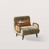 Folding Sofa Bed with Linen Fabric for Living Room Bedroom