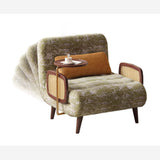 Folding Sofa Bed with Linen Fabric for Living Room Bedroom