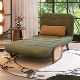 Folding Sofa Bed with Linen Fabric for Living Room Bedroom