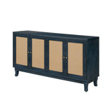 59inch Large Rattan Sideboard Buffet Cabinet with Storage