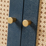 59inch Large Rattan Sideboard Buffet Cabinet with Storage