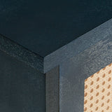 59inch Large Rattan Sideboard Buffet Cabinet with Storage