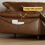 Minimalist Straight-row Sofa with Side Pocket for Living Room