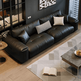 Soft Straight-row Leather Sofa for Living Room
