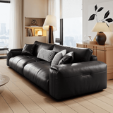 Soft Straight-row Leather Sofa for Living Room