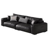 Soft Straight-row Leather Sofa for Living Room