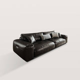 Soft Straight-row Leather Sofa for Living Room