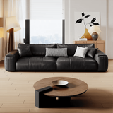 Soft Straight-row Leather Sofa for Living Room