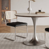 Tulip Table Medieval Round Dining Table Made of Rock Slab