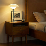 Solid Wood Nightstand with 2 Storage Cabinets