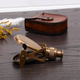 Retro Brass Compass Mini Telescope Study Room Decoration