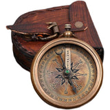 Retro Brass Compass Mini Telescope Study Room Decoration