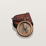 Retro Brass Compass Mini Telescope Study Room Decoration