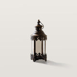 Retro Iron Candlestick Ornament Outdoor Camping Windproof Lamp