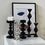 Italian Light Luxury Candlestick TV Cabinet Wine Cabinet Decoration