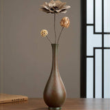 Bronze Vase For Living Room Home Decoration Craft Ornament