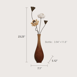 Resin Vase with Artificial Flowers Decoration for Living Room Entry