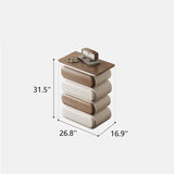Capsule Stack Side Table Ample Storage Nightstand