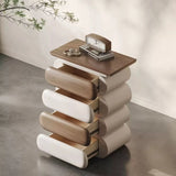 Capsule Stack Side Table Ample Storage Nightstand