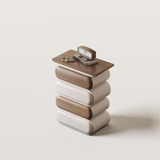 Capsule Stack Side Table Ample Storage Nightstand