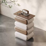 Capsule Stack Side Table Ample Storage Nightstand