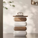 Capsule Stack Side Table Ample Storage Nightstand