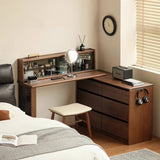 Modern Chest of Drawers Wooden Dresser with 6 Storage Drawers