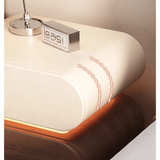 Modern Nightstand 2 Drawer Bedside Table with Light