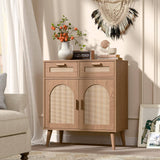 Rattan Sideboard Cabinet Storage Buffet