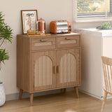 Rattan Sideboard Cabinet Storage Buffet