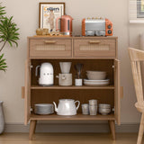 Rattan Sideboard Cabinet Storage Buffet