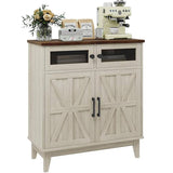 Farmhouse Storage Cabinet with Adjustable Shelves